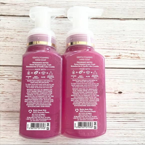 Bath and Body Works Raspberry Jam Foaming Hand Soap - Picture 2 of 2